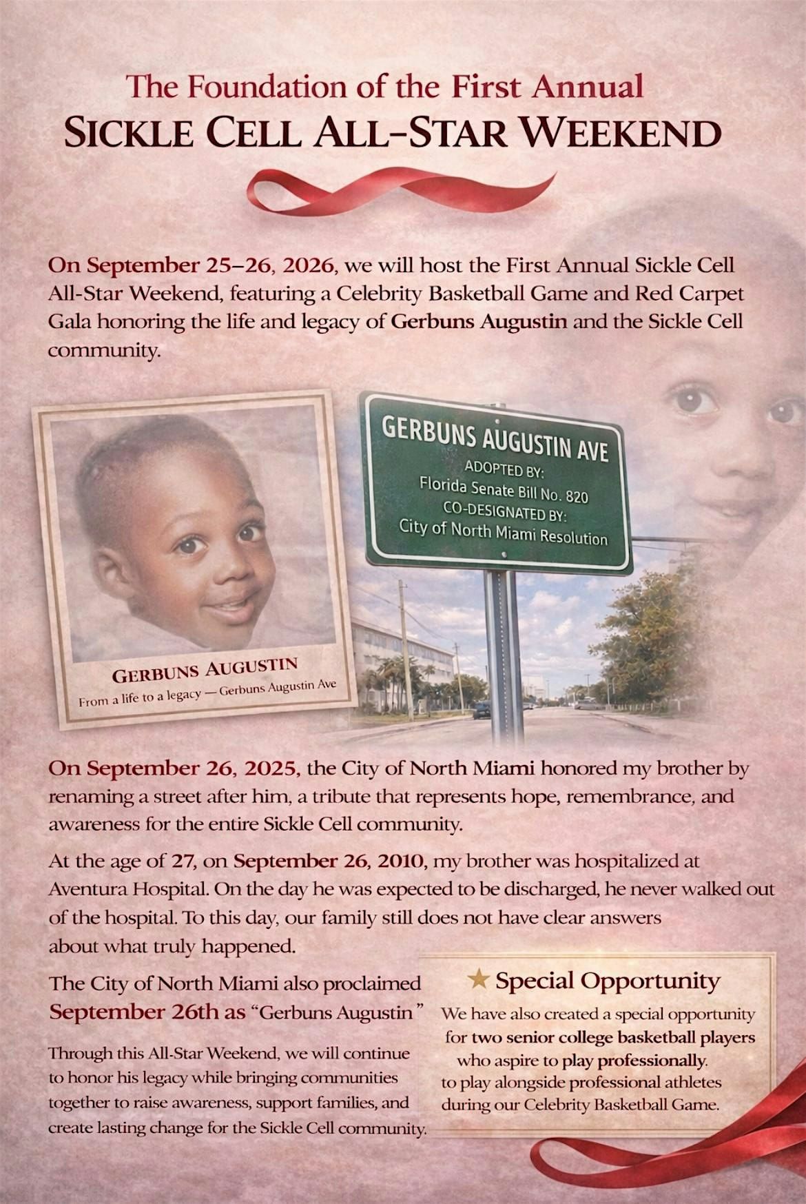 1st Annual Sickle Cell All Star Weekend Red-Carpet Gala\u2b50\ufe0f