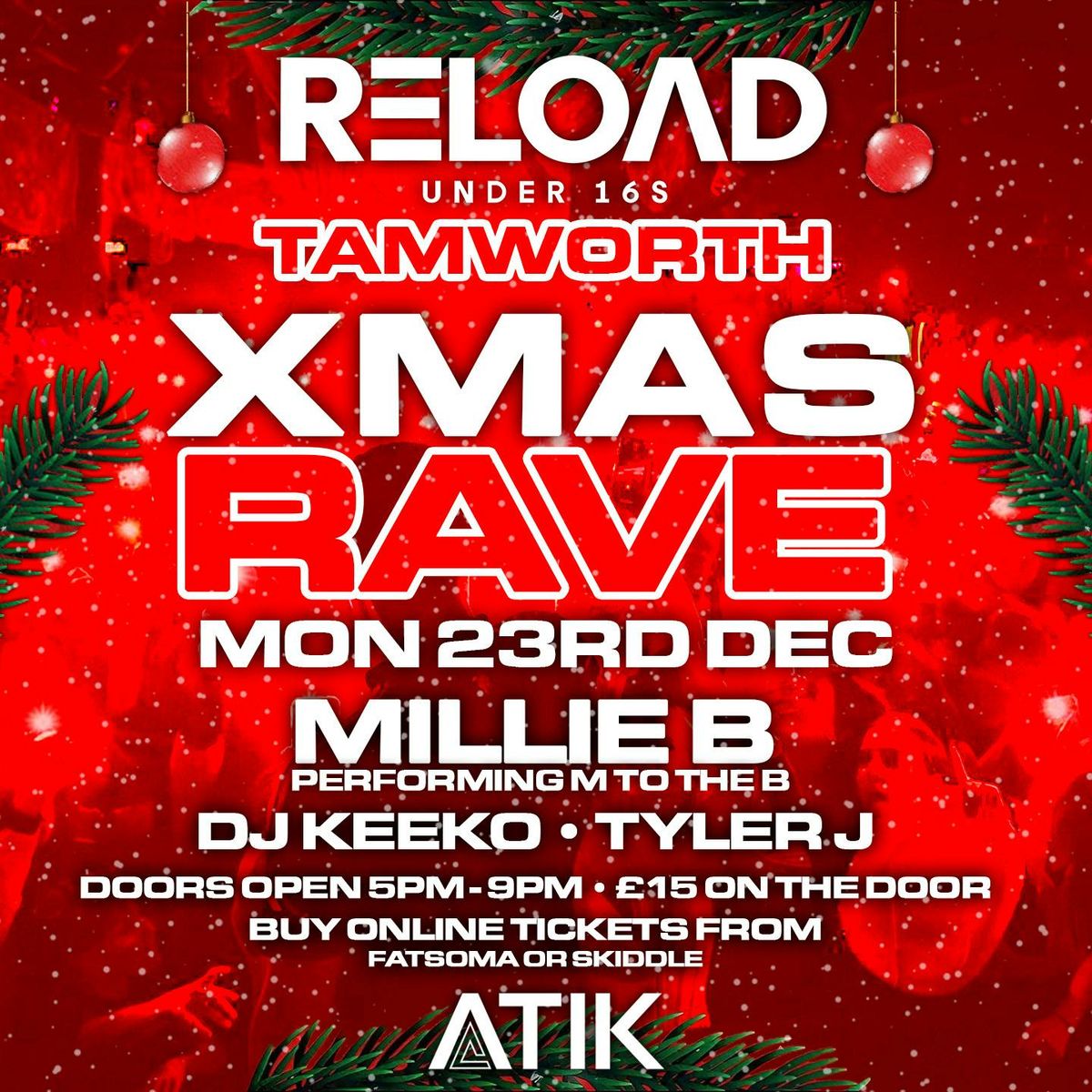 Reload Under 16s Tamworth - Christmas Rave