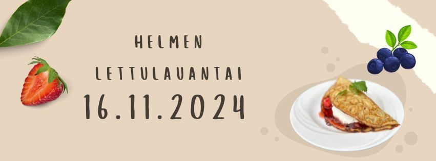 Helmen lettulauantai 16.11.2024