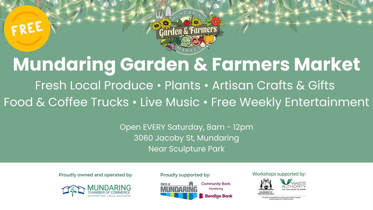 Mundaring Garden & Farmers Market: Your Destination for Fresh Weekly Produce & Free Entertainment