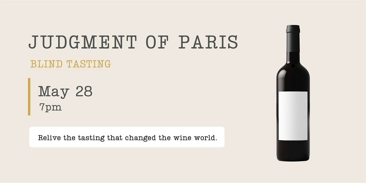 Judgment of Paris Blind Tasting