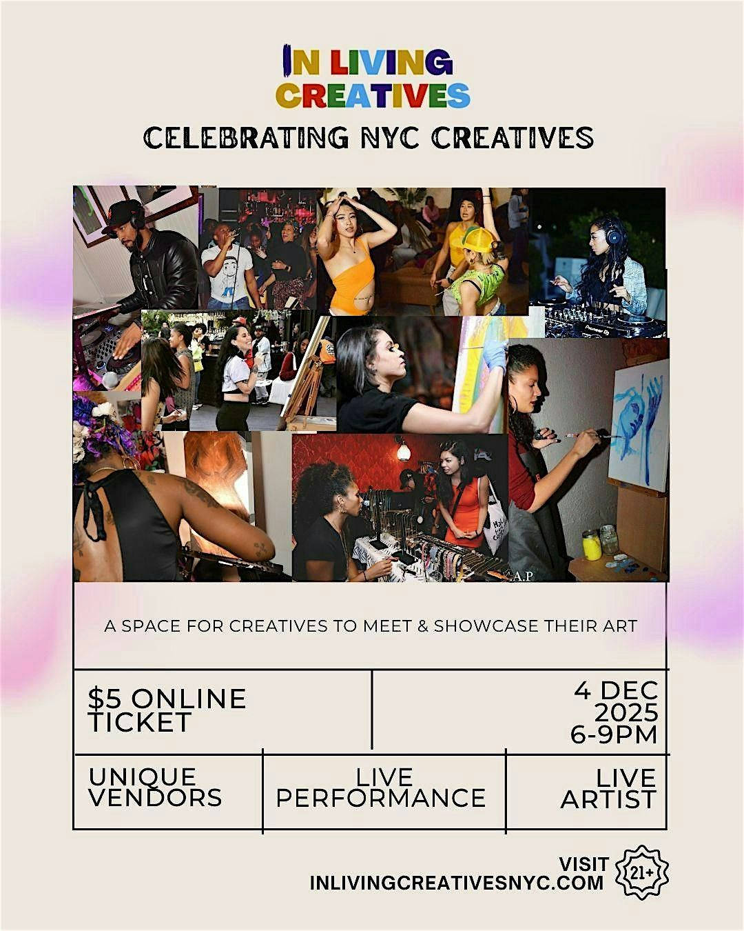 InLivingCreativesNYC Live Art Party at BAON