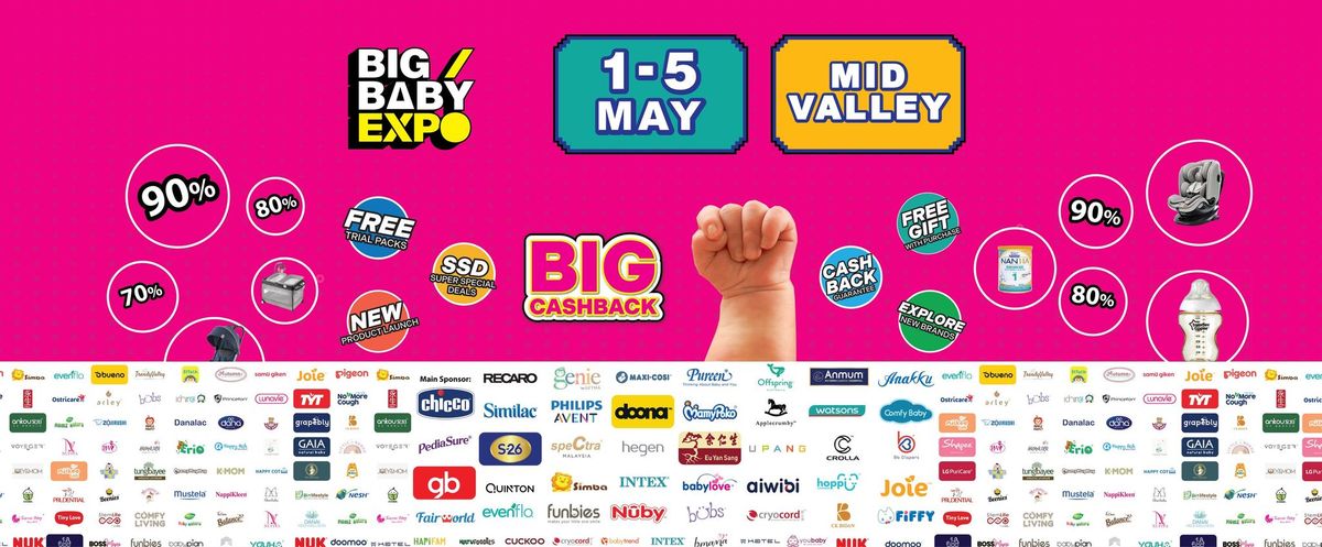 BIG Baby Expo @ Mid Valley KL: May 1st - 5th 2024 (Wed-Sun), 5-Days Special!