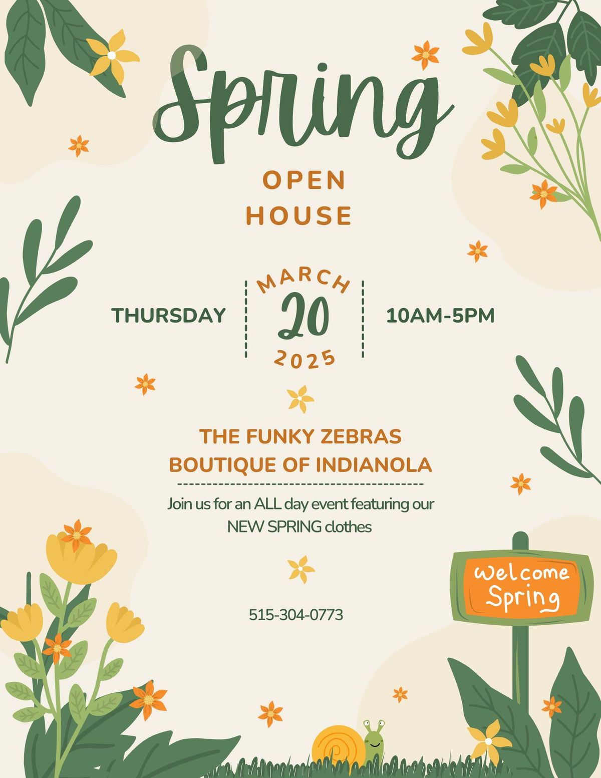 Funky Spring Open House