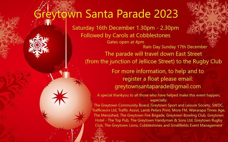 Greytown Santa Parade, Greytown, New Zealand, Upper Hutt, 16 December 2023