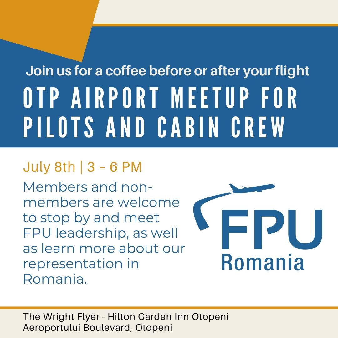 OTP Airport Meetup for Pilots and Cabin Crew