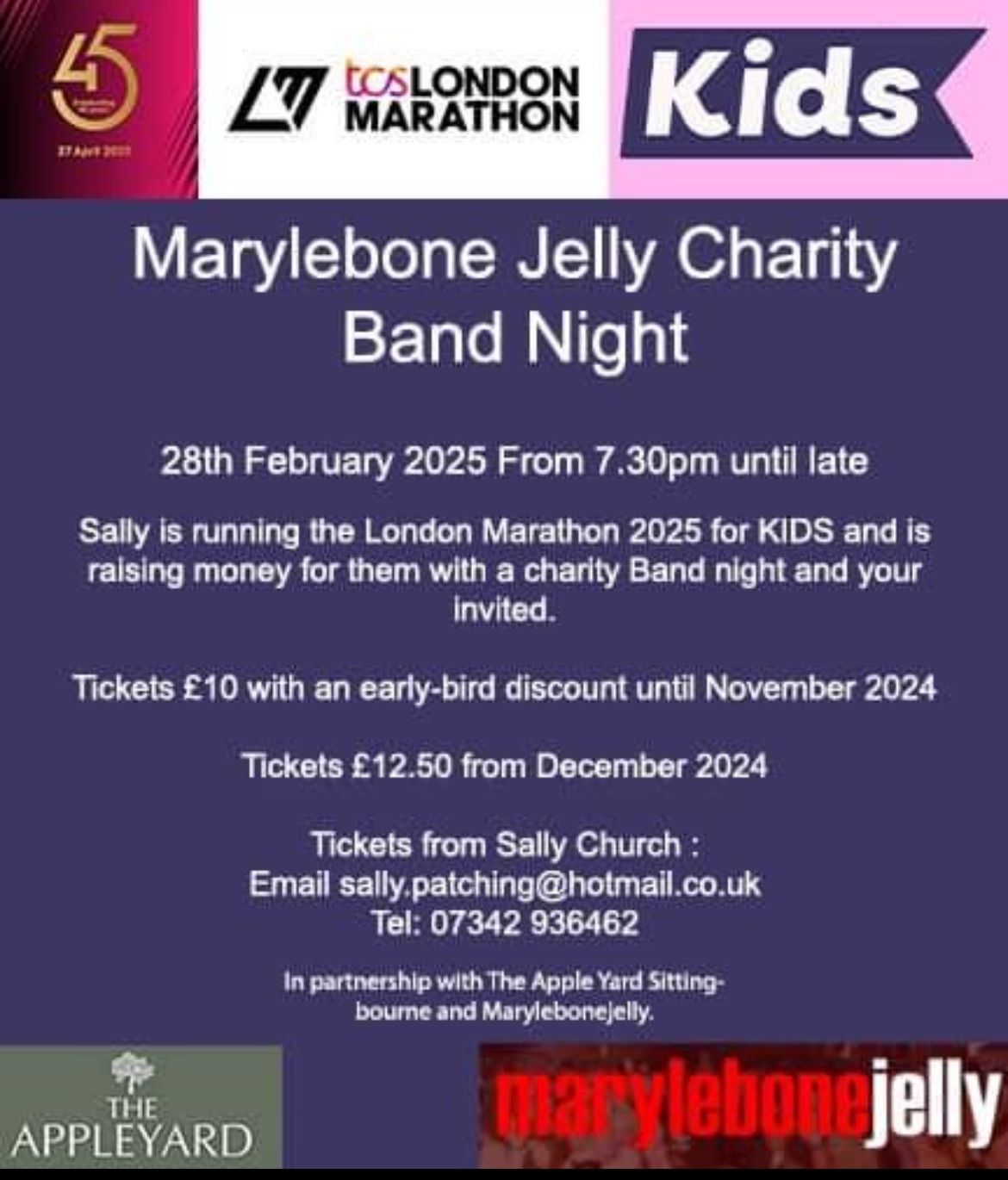 Marylebone Charity Band Night