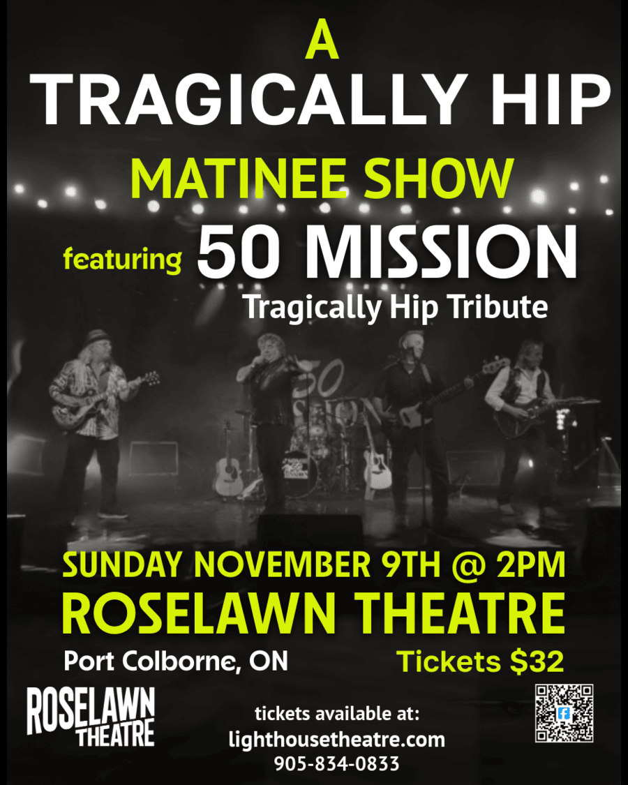 The Poets - A Tragically Hip Tribute at Rose Theatre Brampton