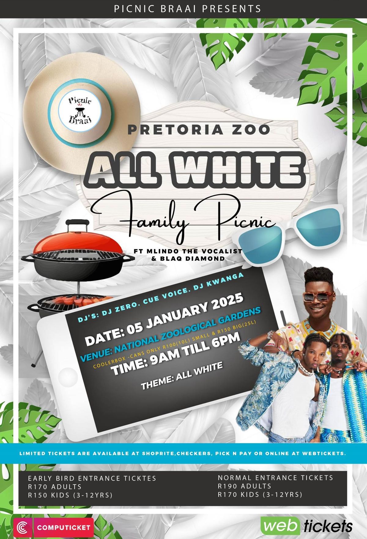 Pretoria Zoo All White Family Picnic