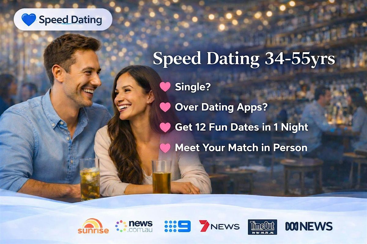 Melbourne Speed Dating Event 34\u201355years Singles Night | Speed Dating Social