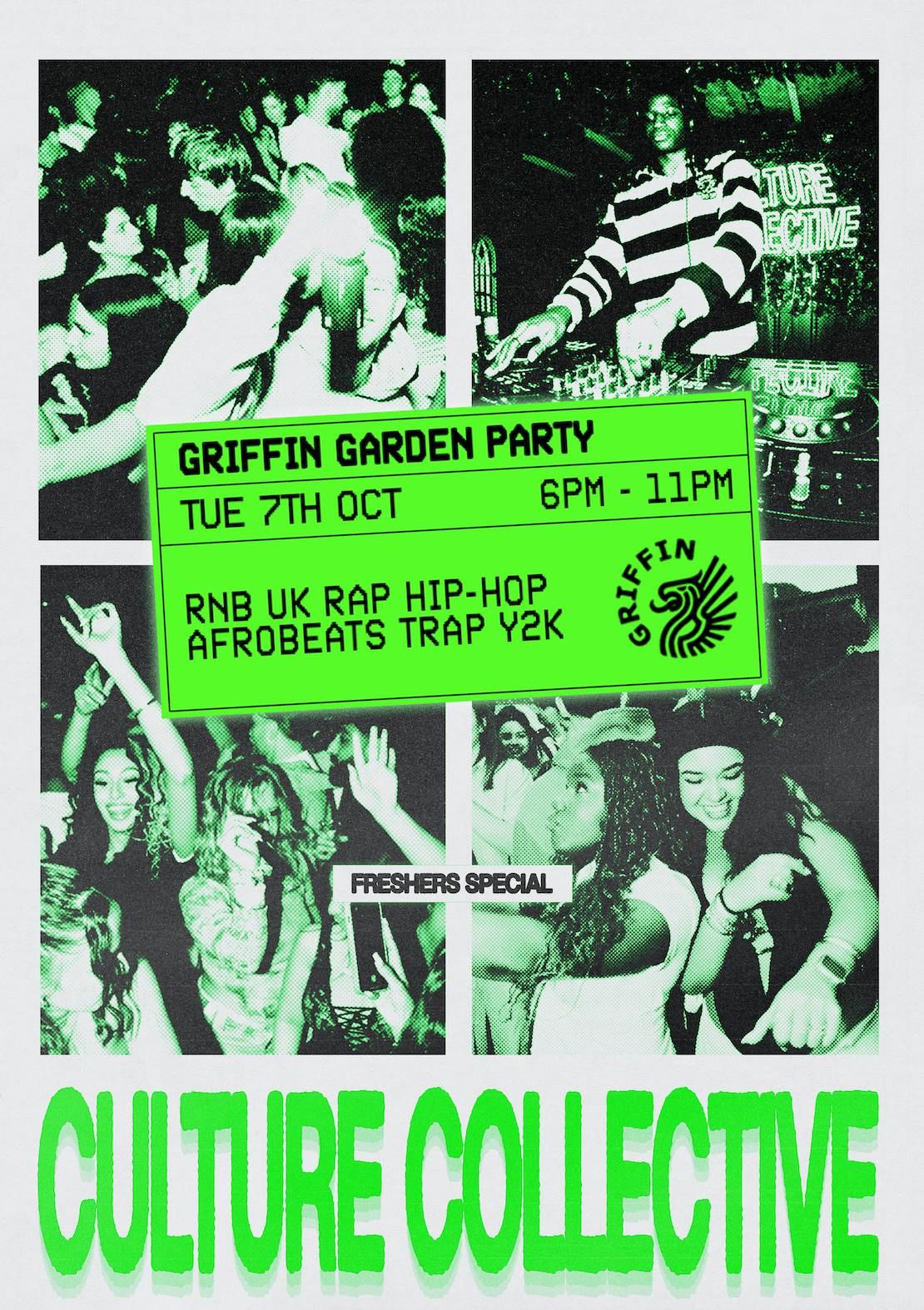 CULTURE COLLECTIVE - Griffin Garden Party - Tue 7th Oct