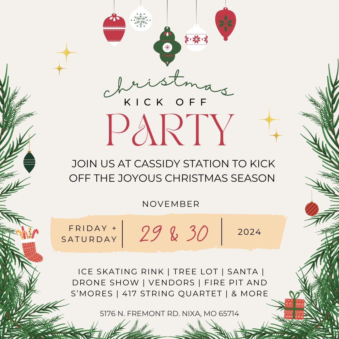 Christmas Kickoff Weekend at Cassidy Station