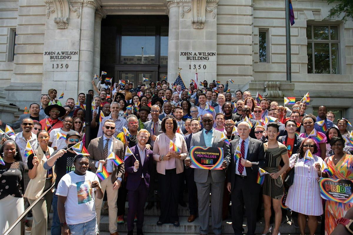 LGBTQIA+ Flag Raising Ceremony at the John A. Wilson Building