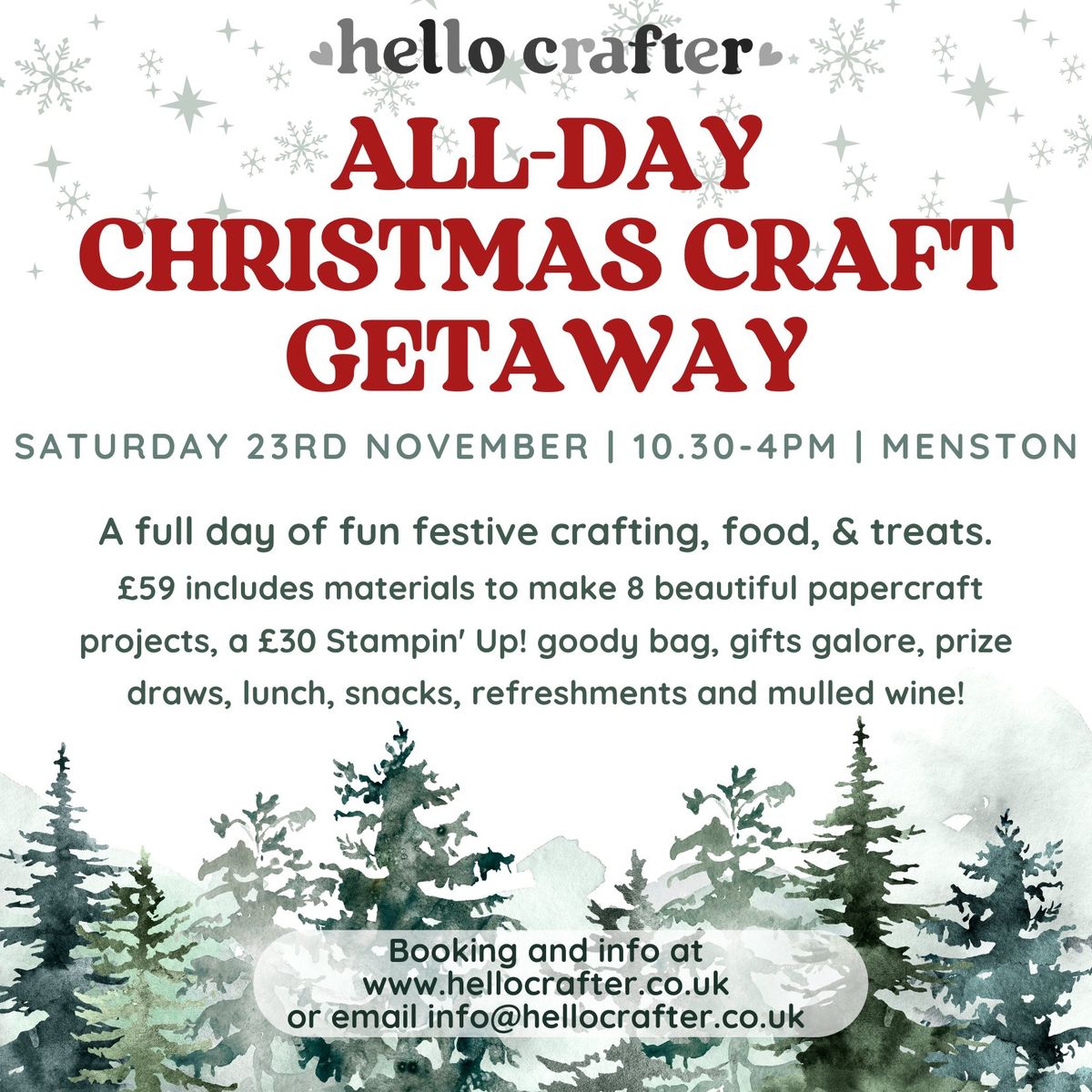 All Day Christmas Craft Getaway!