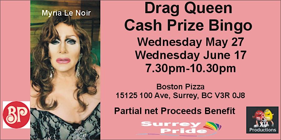 Drag Queen Cash Prize Bingo