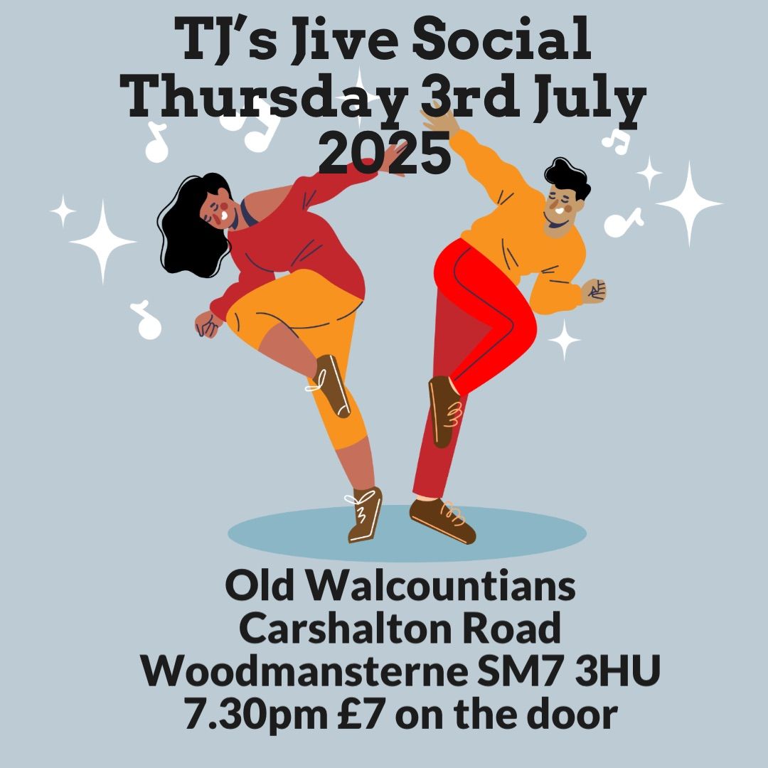 TJ\u2019s Jive Social Night at Old Walcountians 