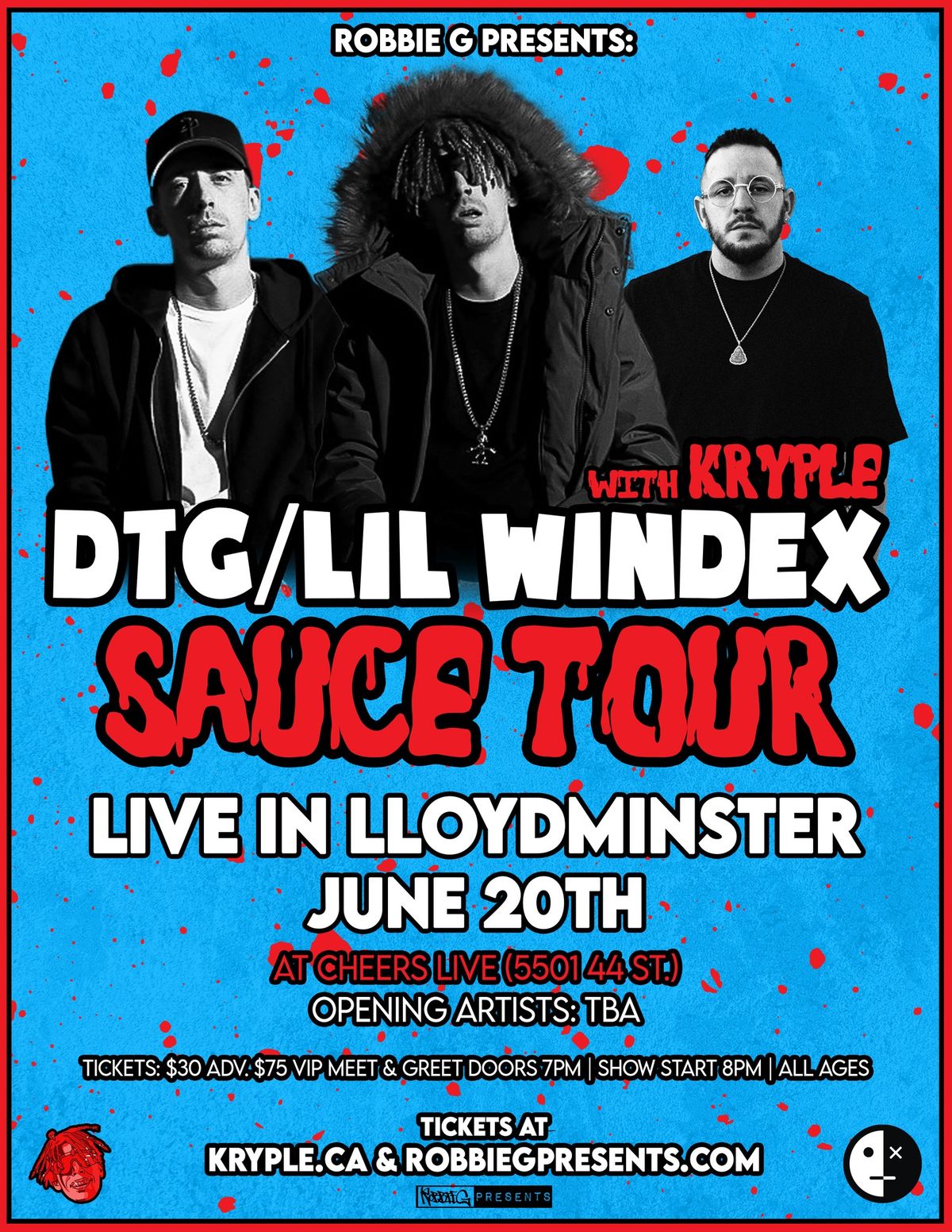 DTG\/Lil Windex Live in Lloydminster June 20th at Cheers Live with Kryple