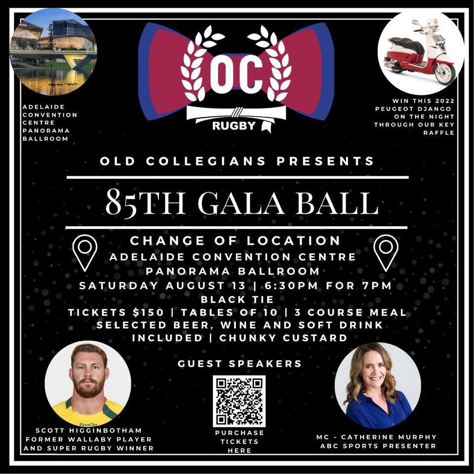 Old Collegians RUFC - 85th Anniversary Gala Ball