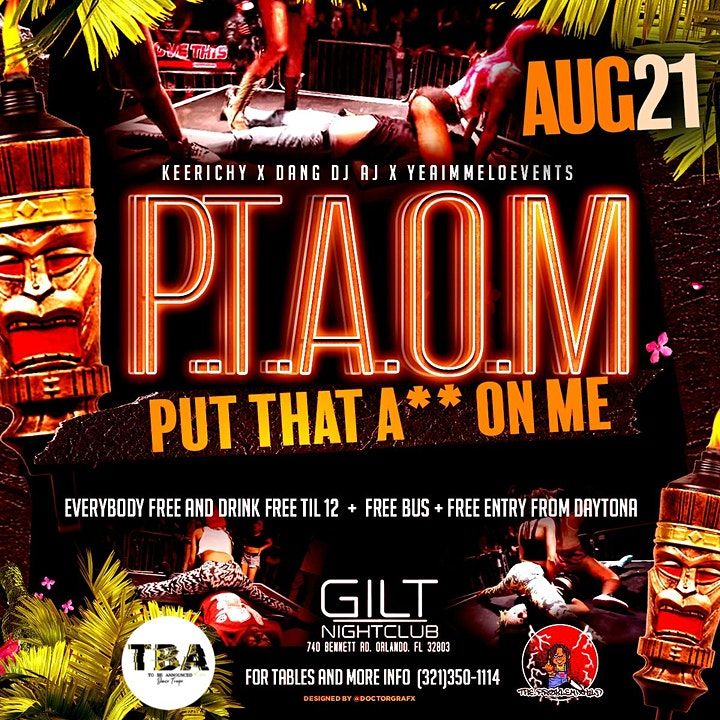 P.T.A.O.M. GILT INVASION, GILT Concert Venue, Orlando, 21 August to 22