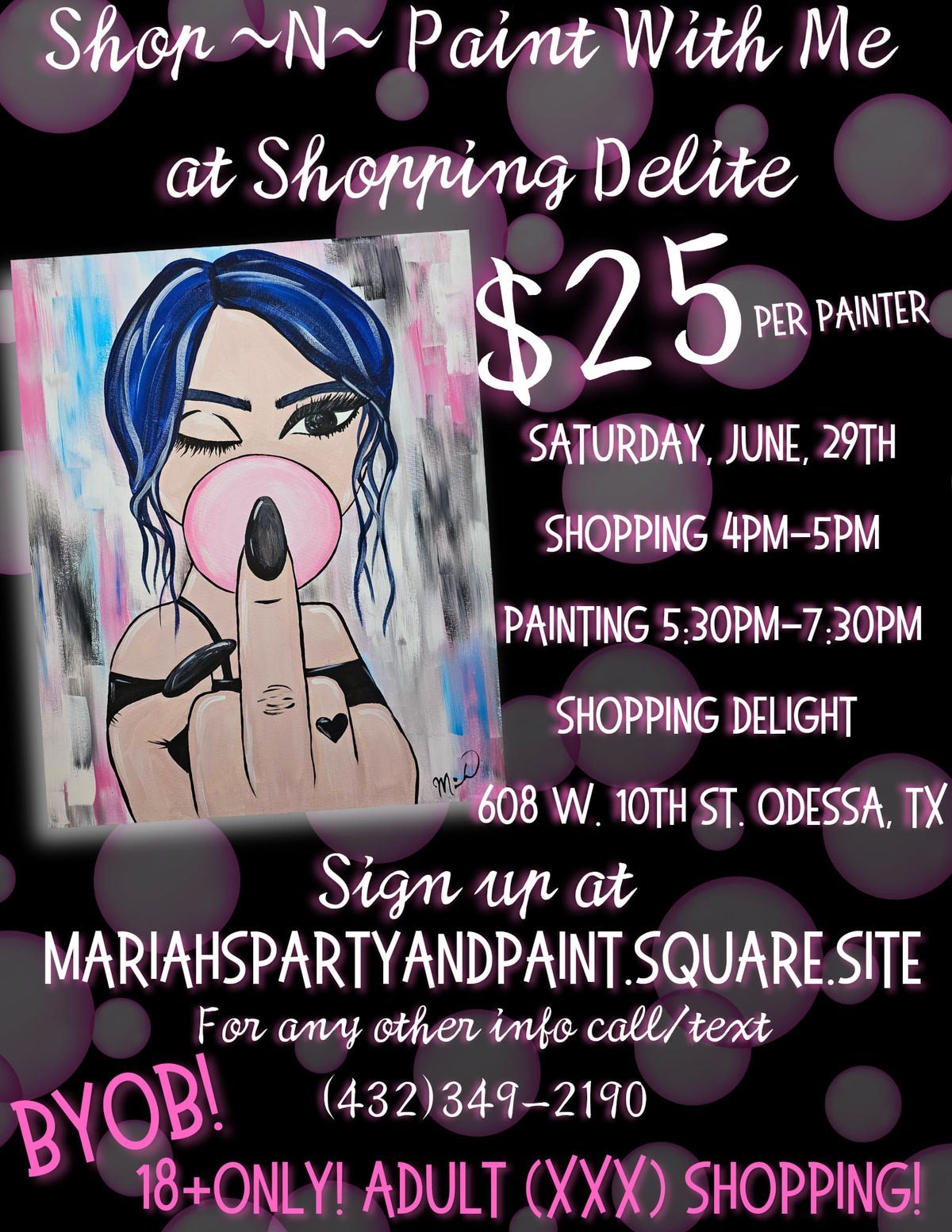 Shop N Paint party at Shopping Delight