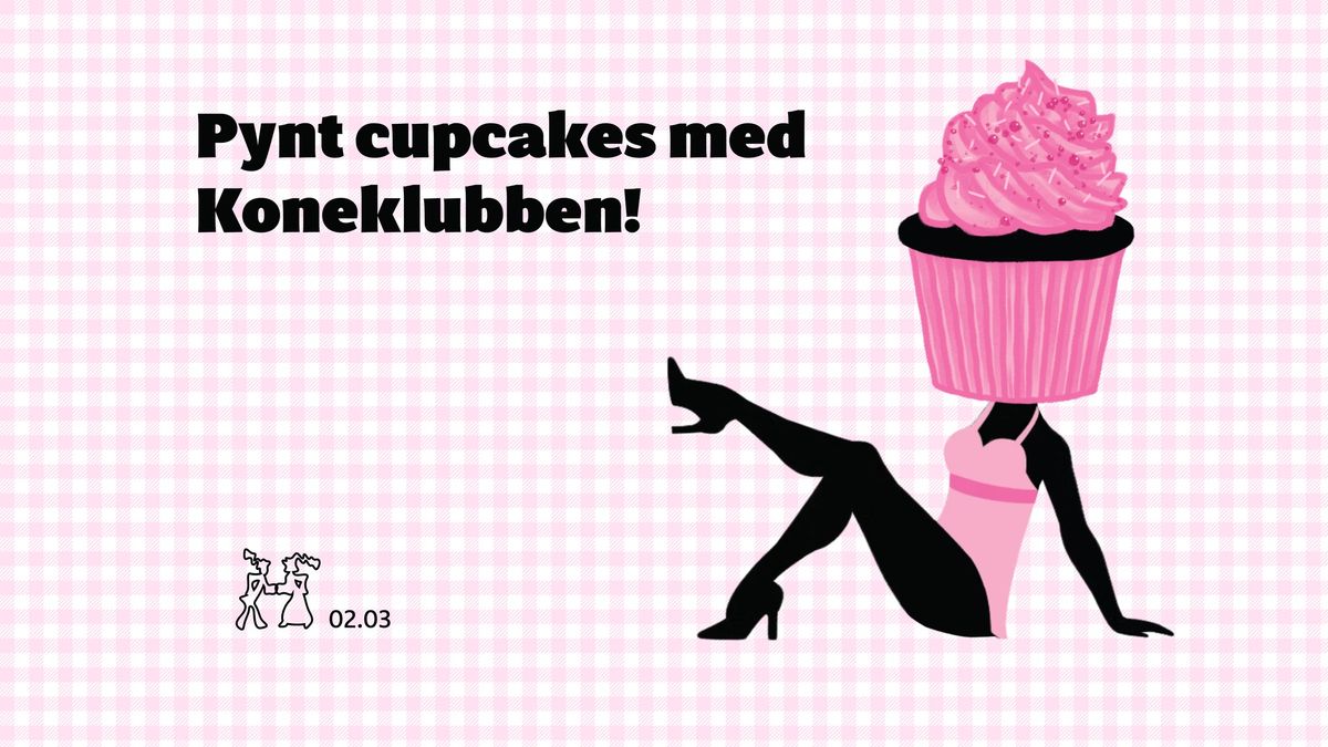 Pynt cupcakes med Koneklubben Freidig!