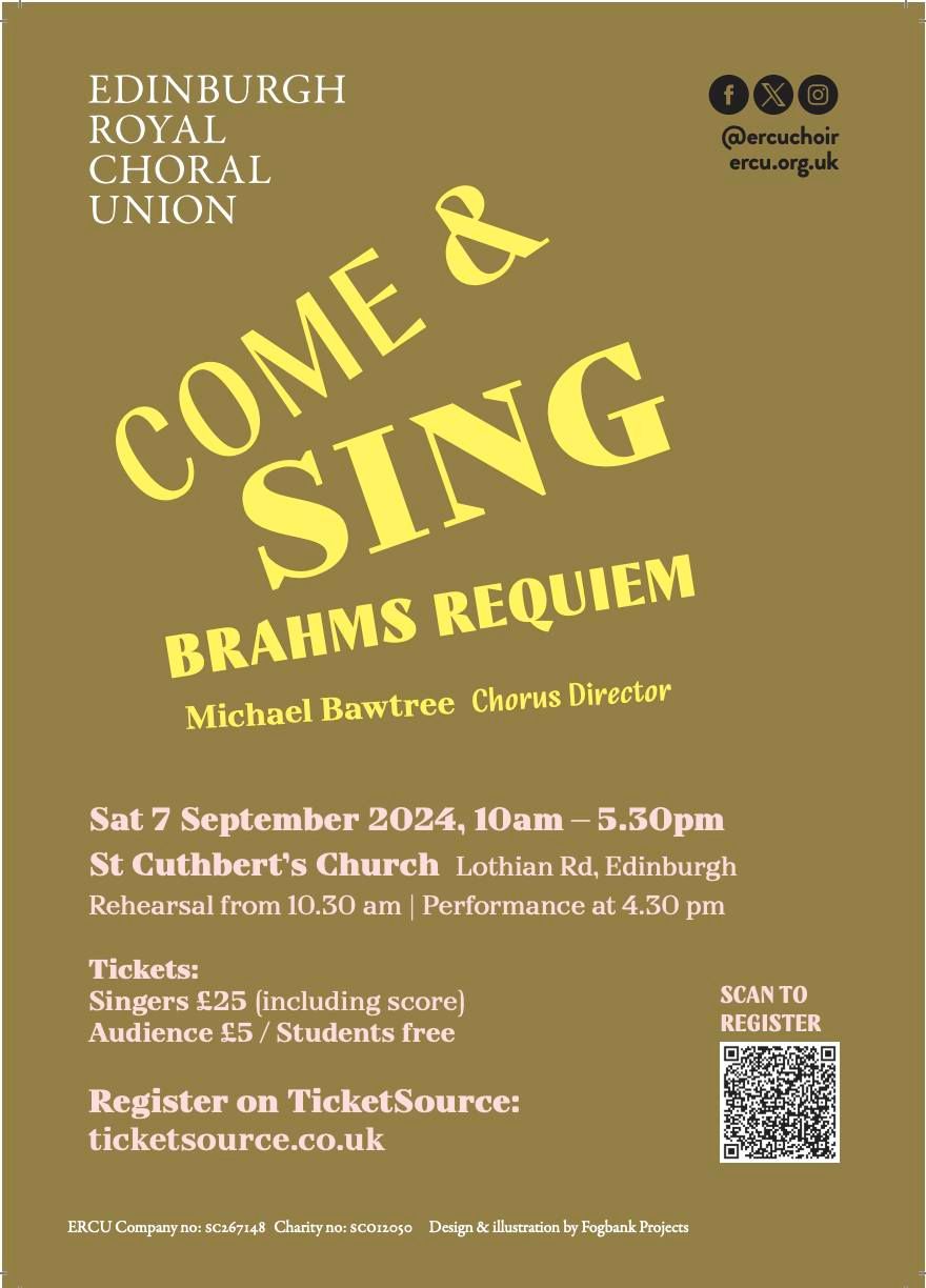Come and Sing with ERCU - Brahms Requiem