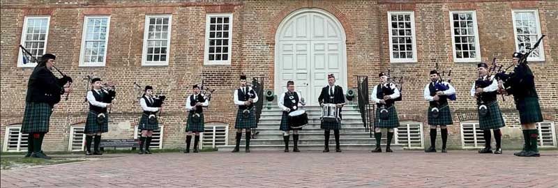 Williamsburg Pipe and Drums Performance at the Hound's Tale