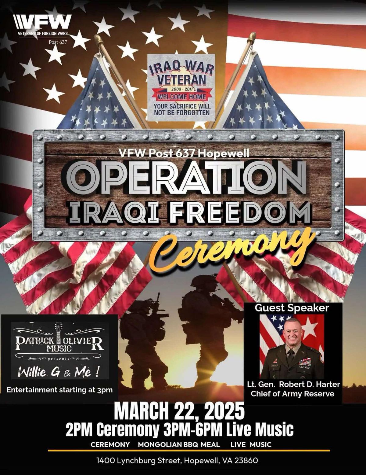 Operation Iraqi Freedom Veteran Ceremony 