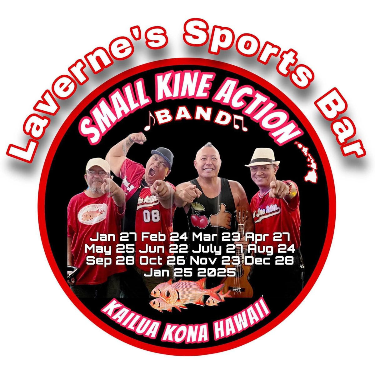 Ho Brah!!! Join Small Kine Action Band at Laverne's Sports Bar \ud83c\udf52\ud83e\udd19\ud83c\udffe\ud83d\ude1d\ud83e\udd18\ud83c\udffe\ud83c\udfac