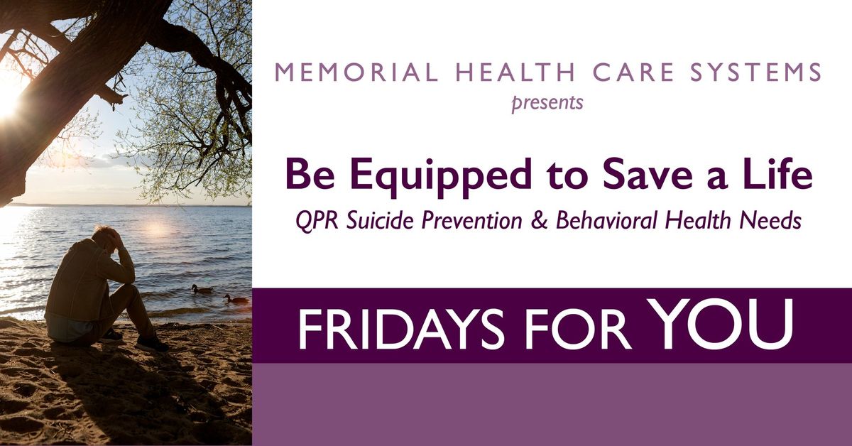 Fridays for YOU- Be Equipped to Save a Life