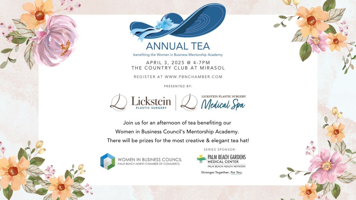 Annual Tea, hosted by the Women in Business