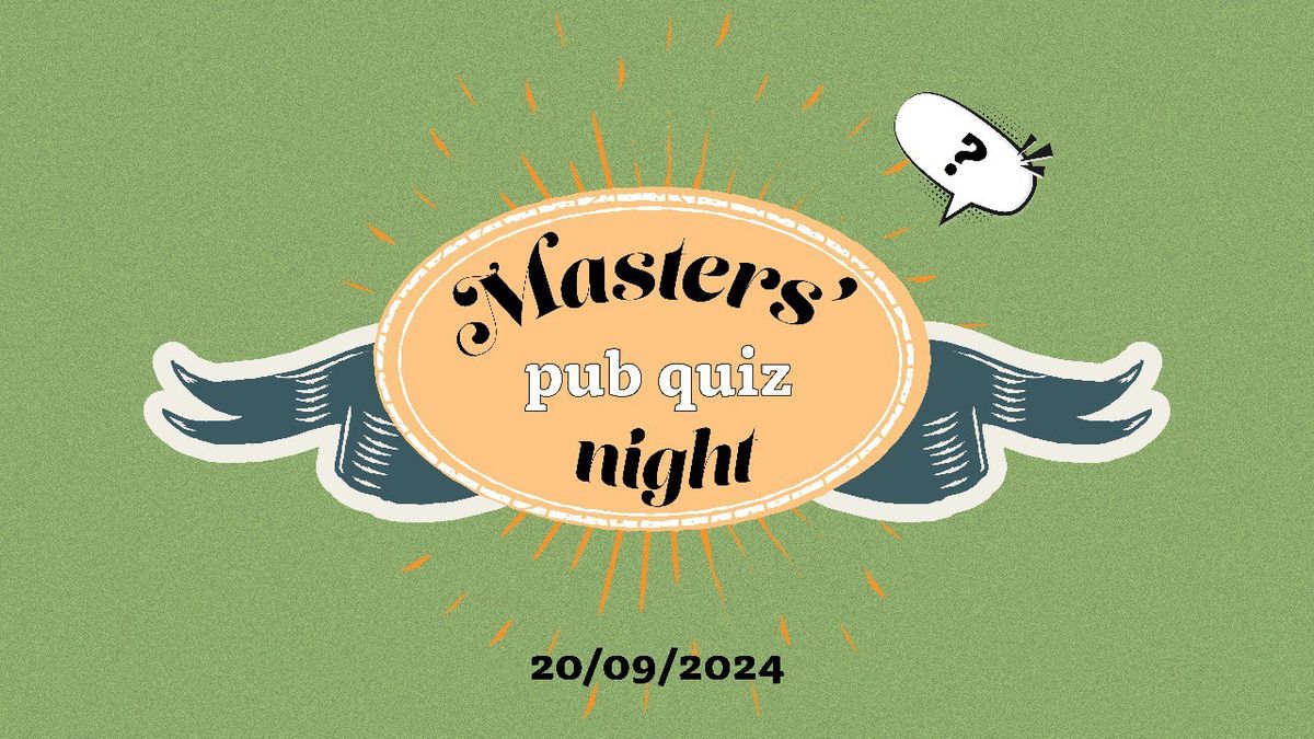 Master's Pub Quiz Night