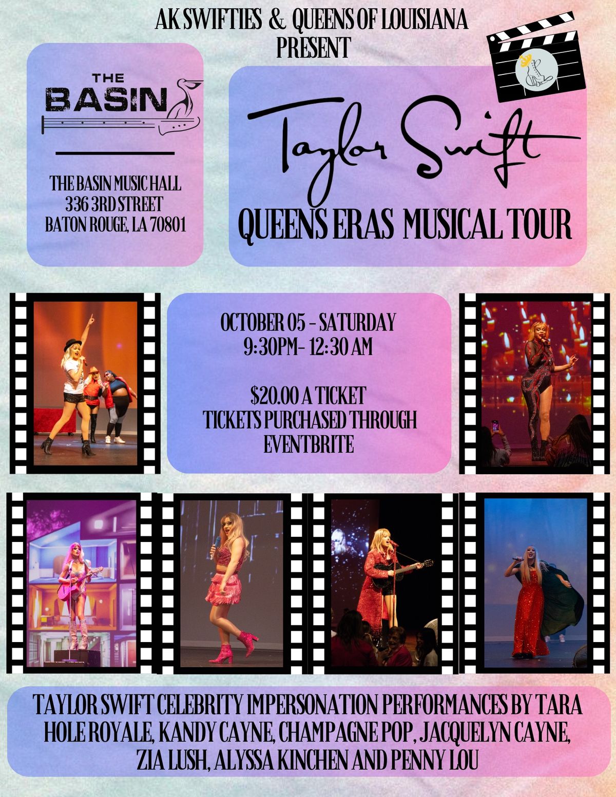 Taylor Swift Queen's Eras Celebrity Impersonation Musical Tour