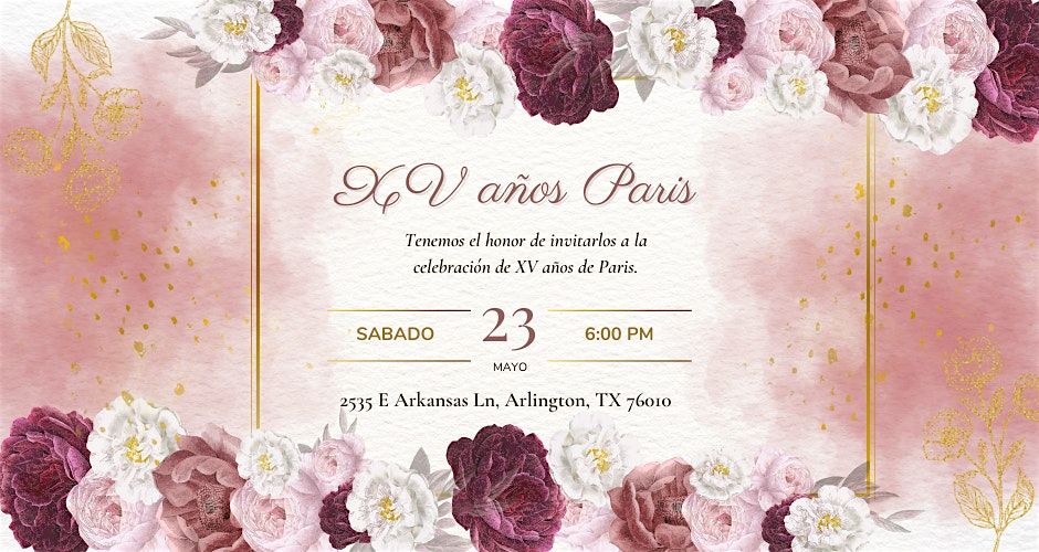 XV a\u00f1os Paris Olivares Briseno
