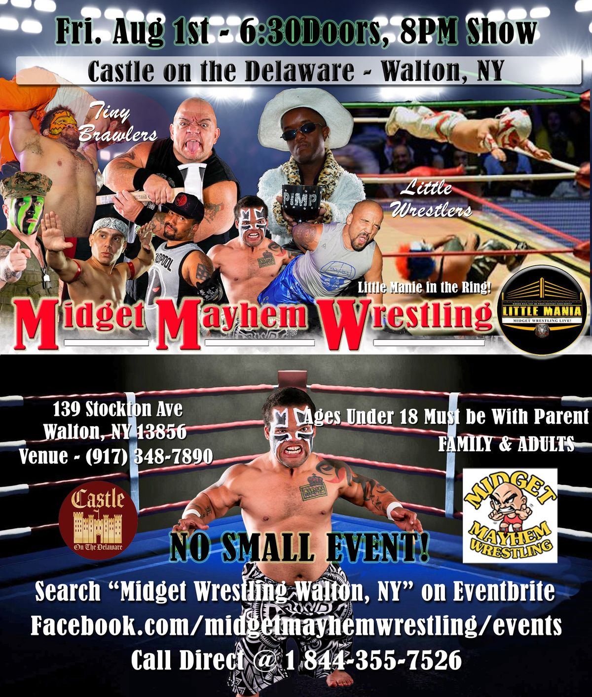 Midget Mayhem Little-Mania Wrestling Event - Walton NY (Under 18 YRS Must be With Parent)