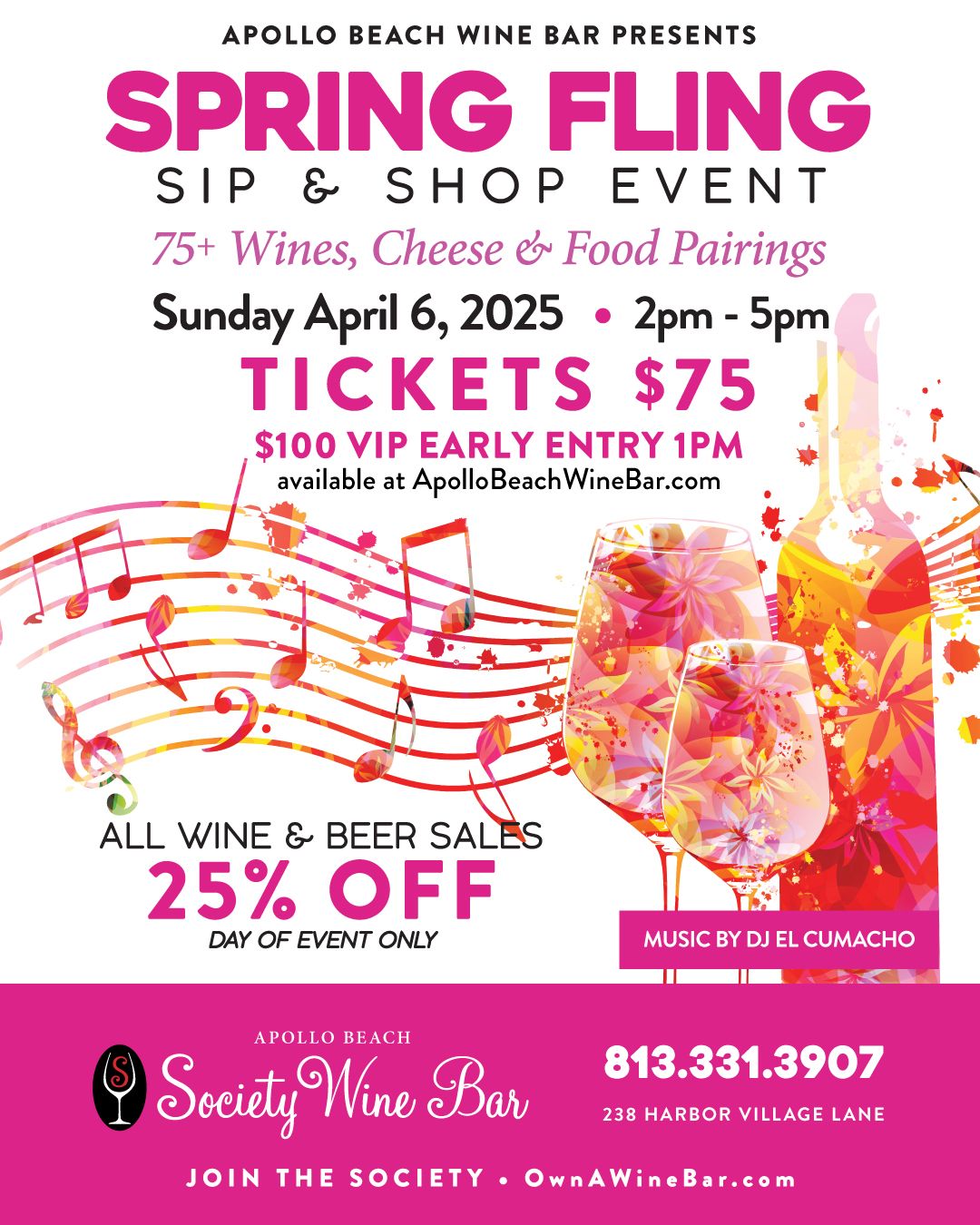 Apollo Beach Wine Bar Spring Fling