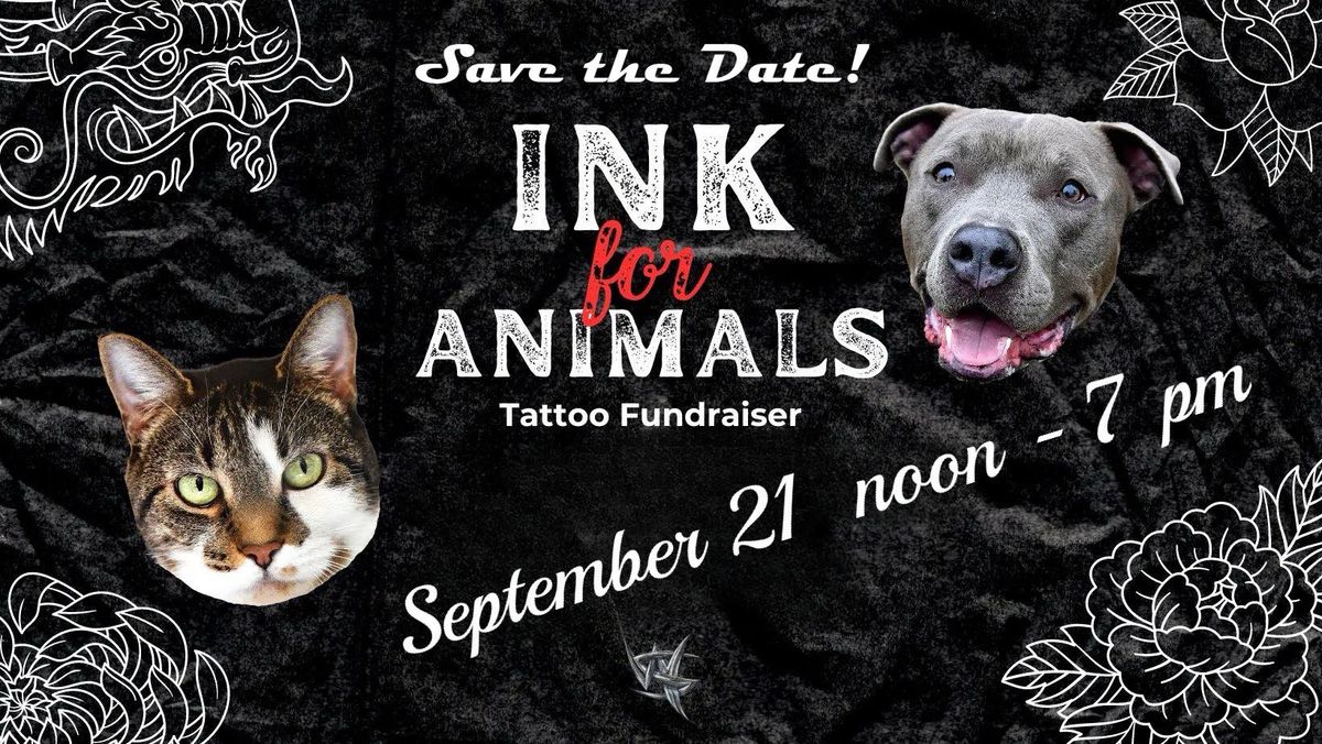 Ink For Animals - Tattoo Fundraiser to Benefit BGAR for Veterinary Costs