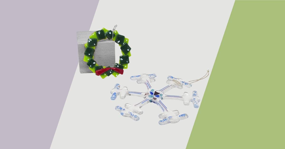 Glass Snowflake or Wreath Activity