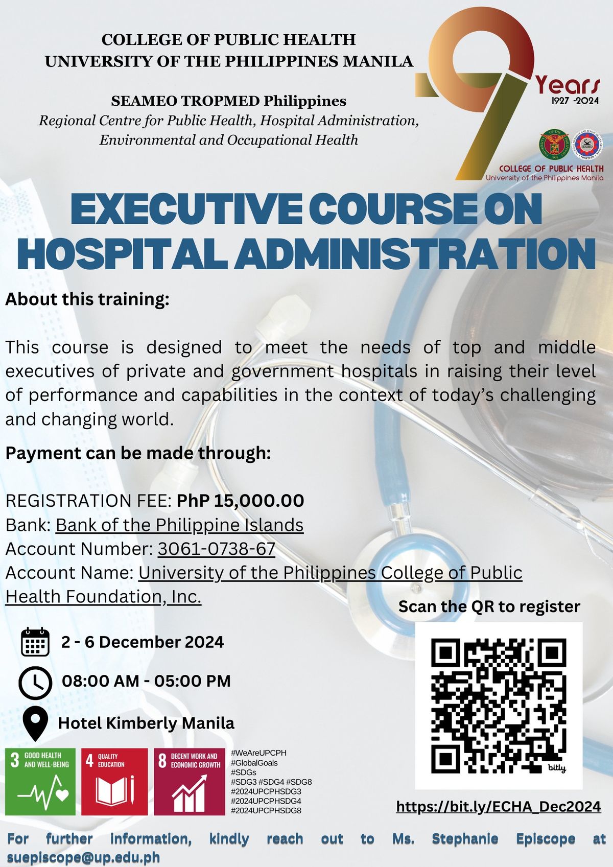 Executive Course in Hospital Administration