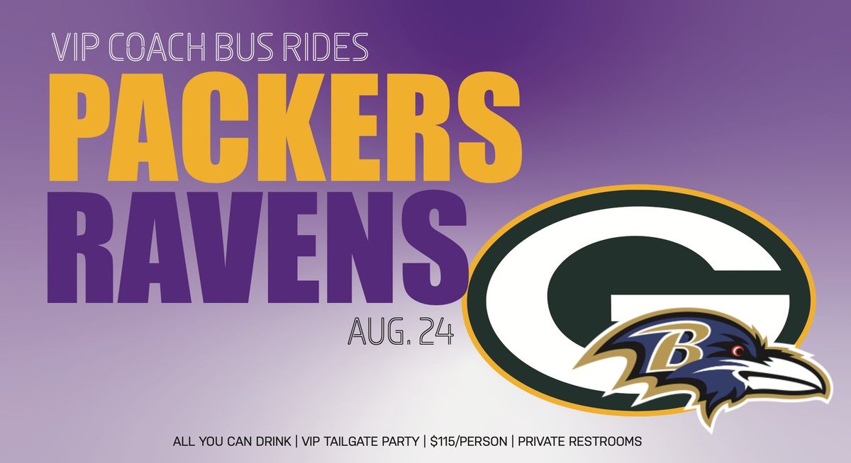Packers vs. Ravens VIP Coach Buses