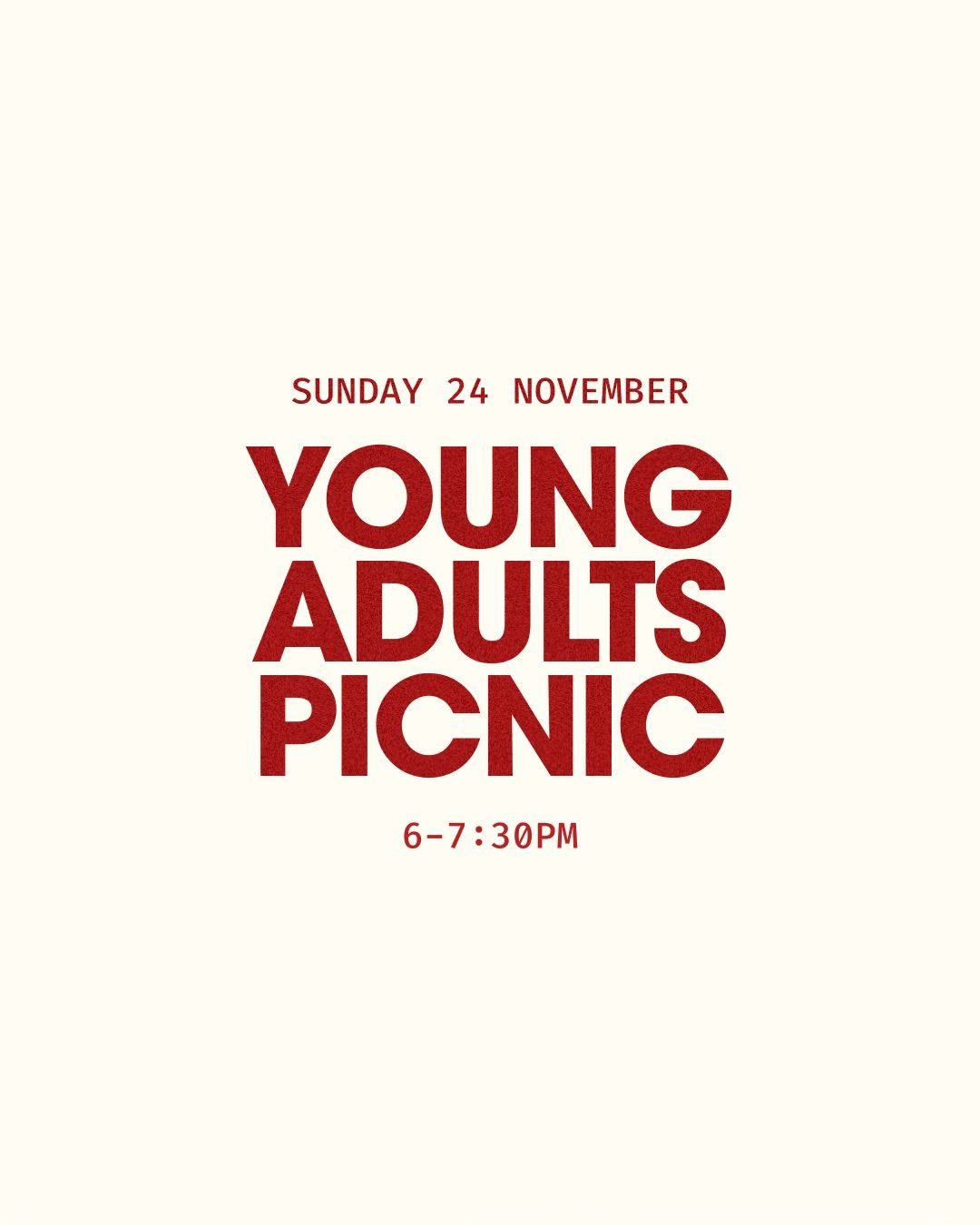 Young Adults Picnic \ud83e\uddfa 