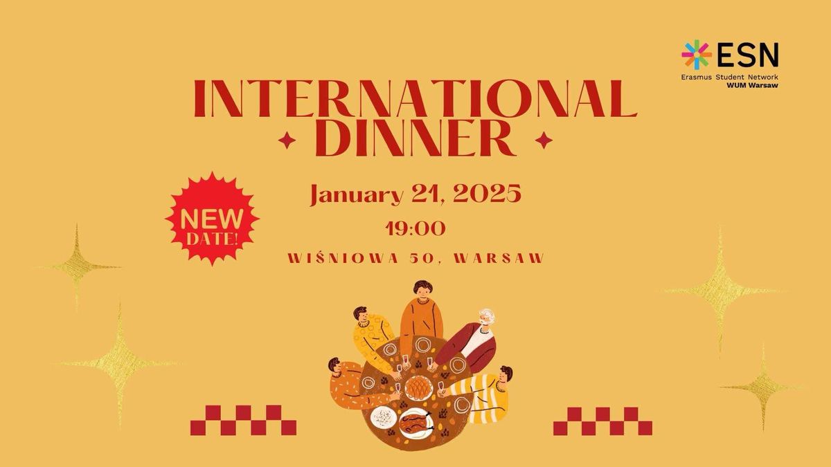 INTERNATIONAL DINNER with ESN WUM 