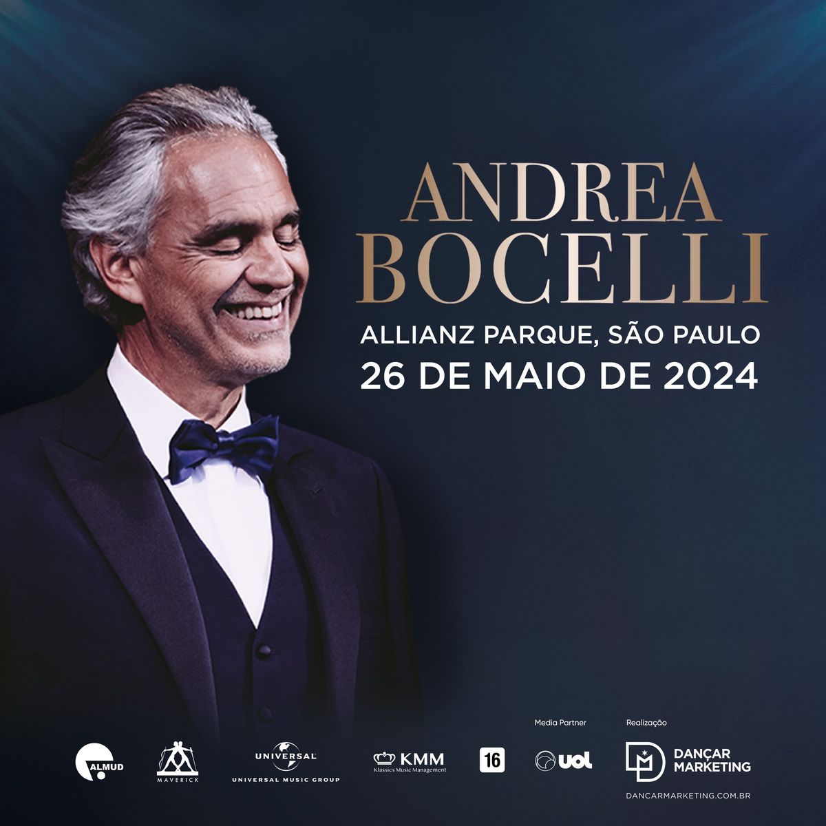 Andrea Bocelli - Allianz Parque, S\u00e3o Paulo. 