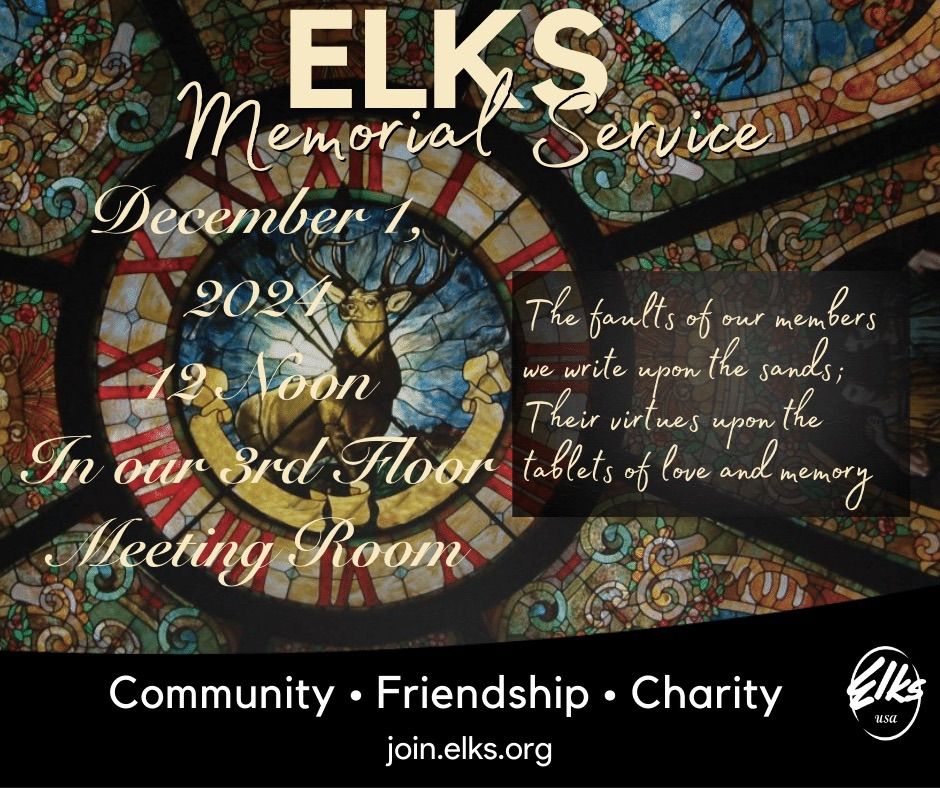 Elks Memorial Service