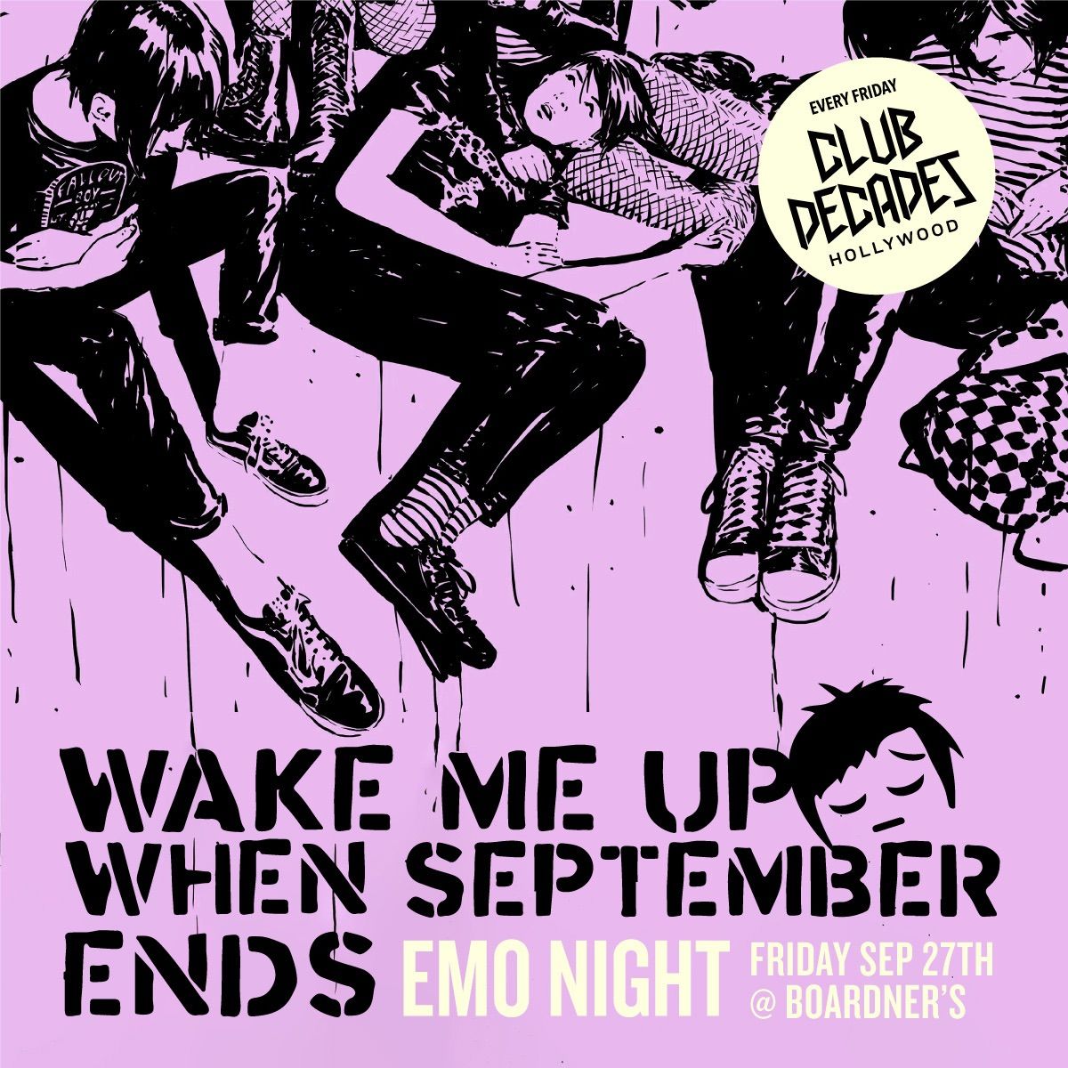 Wake Me Up When September Ends - Emo Night 9\/27 @ Club Decades