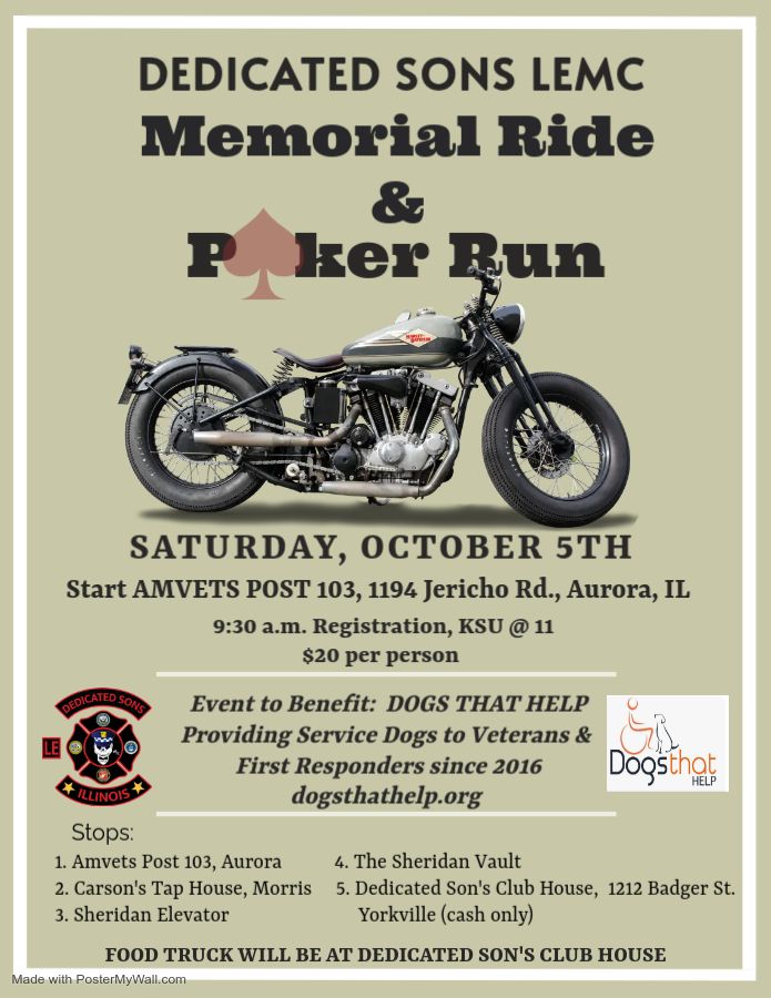 MEMORIAL RIDE & POKER RUN