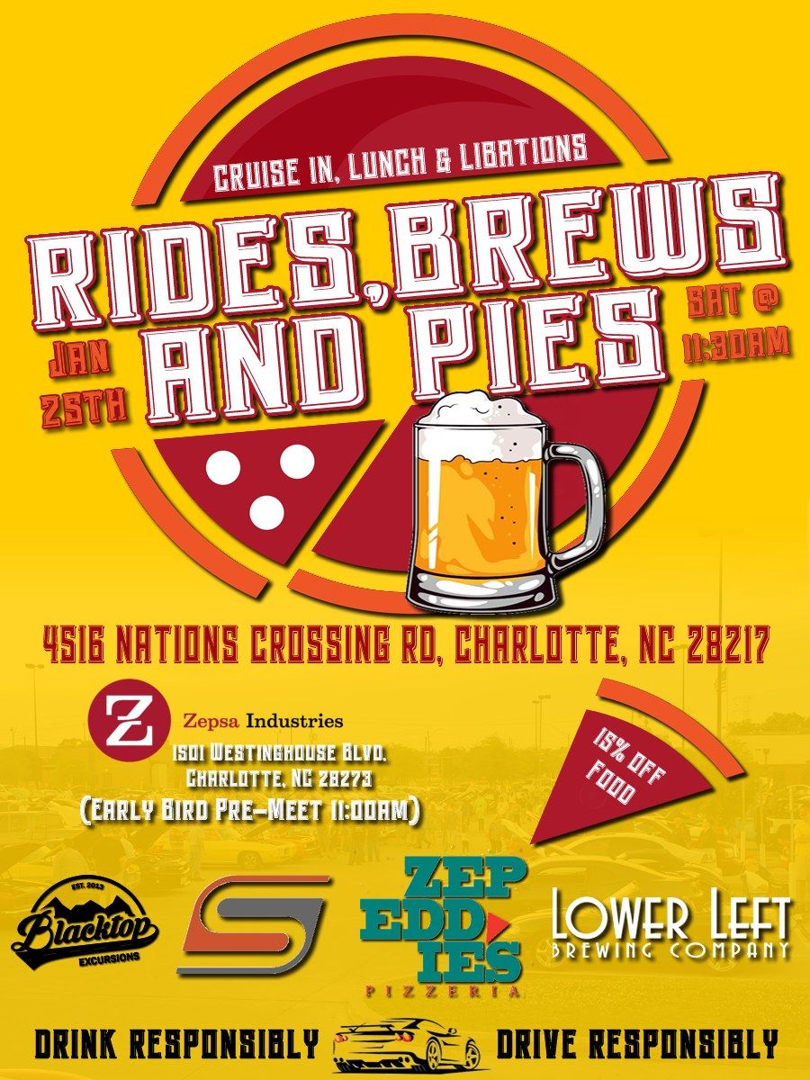 Rides, Brews, & Pizza Pies Cruise-In