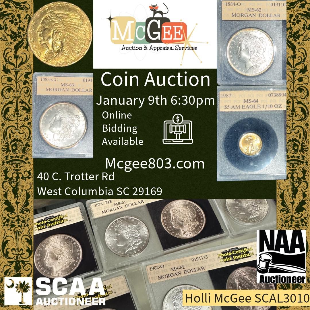 Coins, antiques, and collectibles auction