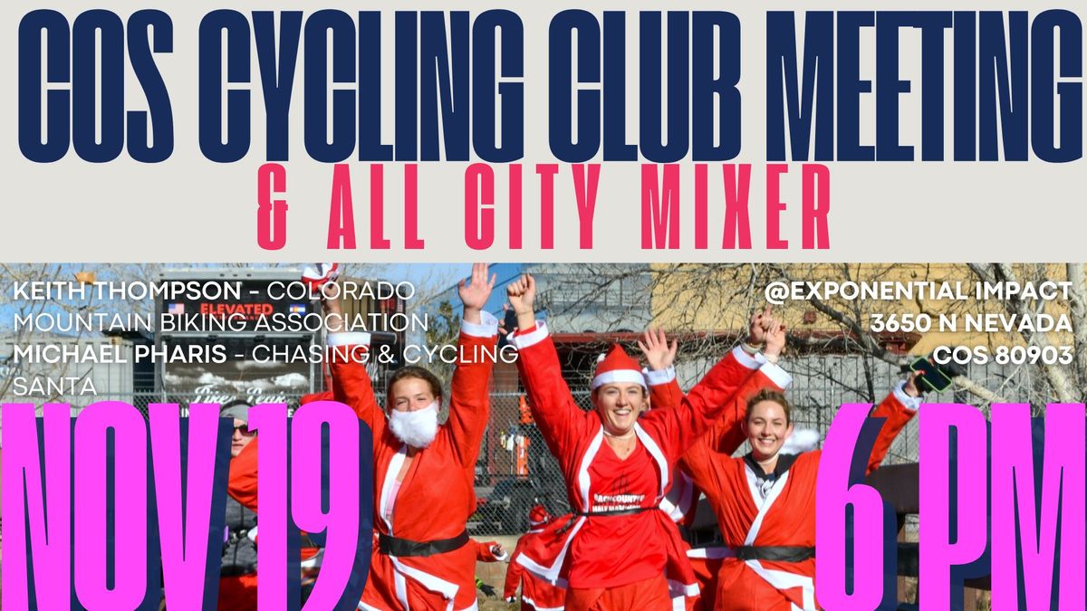 Colorado Springs Cycling Club Mixer & Meeting - COSMBA Trail Talk & Cycling Santa Preview!