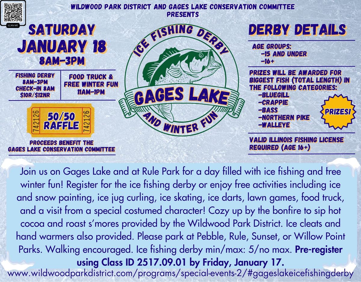 Gages Lake Ice Fishing Derby and Winter Fun